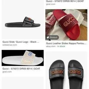 Gucci | Shoes | Gucci Leather Black Slippers Mens Size Us 6  display picture 1